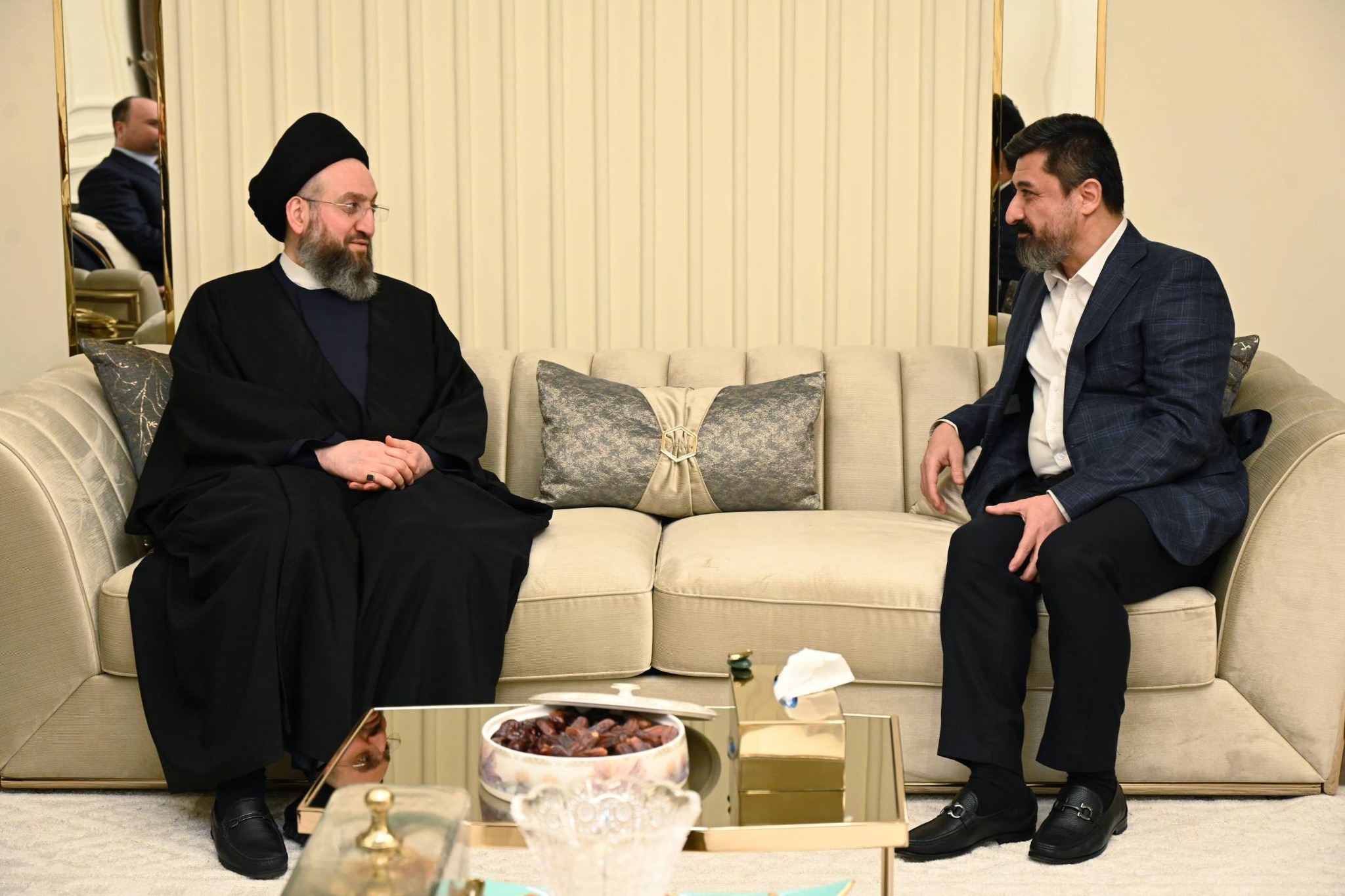 خلال أمسية رمضانيةوزير العدل يستقبل سماحة السيد عمار الحكيم ويؤكد أهمية استثمار أجواء رمضان لتعزيز التفاهم الوطني