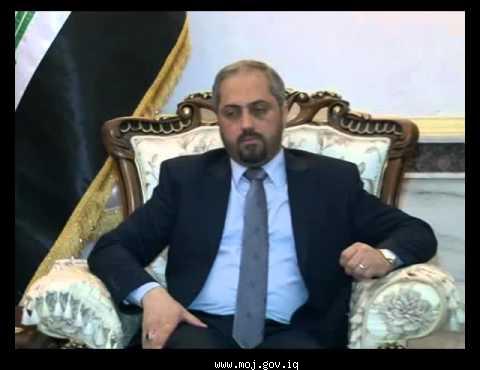 وزير العدل د.حيدر الزاملي يستقبل السفير البريطاني