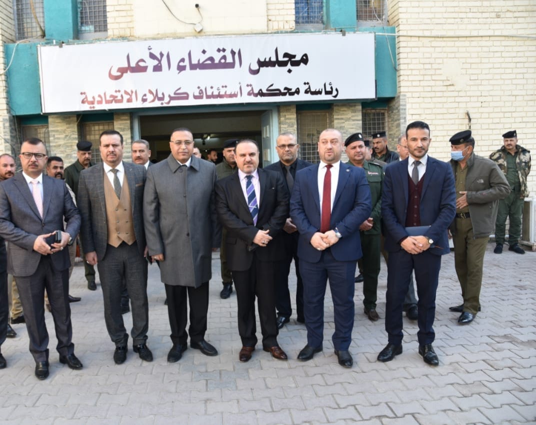 وزير العدل يبحث مع رئيس محكمة استئناف كربلاء المقدسة الاتحادية ‏تعزيز اواصر العمل المشترك بين الجانبين