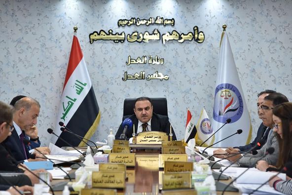 وزير العدل القاضي سالار عبد الستار محمد يترأس جلسة مجلس العدل الاولى لعام 2022