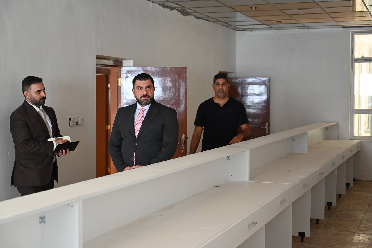 تنفيذا لتوجيهات معالي وزير العدل اثناء زيارته الى محافظة النجف الاشرف ... مدير عام دائرة التنفيذ يُشرف على المراحل النهائية لافتتاح مديرية تنفيذ النجف