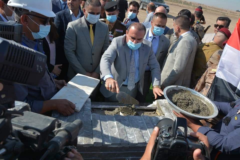 وزير العدل يضع حجر الأساس لبناء سجن واسط المركزي 