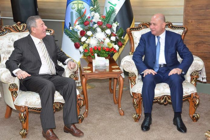 خلال استقباله سعادة السفير الاردني في العراق