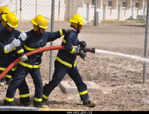 لمعرفة مدى جاهزية واستعداد ملاكات الدفاع المدني في السجن