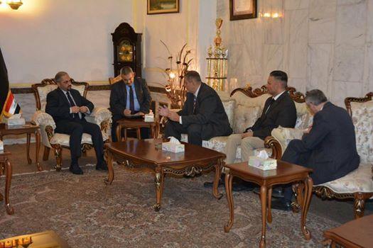 وزير العدل د.حيدر الزاملي يستقبل رئيس بعثة الامم المتحدةفي العراق