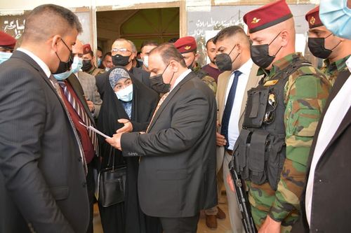 زيارة وزير العدل القاضي سالار عبد الستار محمد الى الدوائر العدلية في محافظة الديوانية
