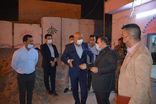 وزير العدل القاضي سالار عبد الستار محمد يتفقد موقف الرصافه الرابعة والخامسة في دائرة الإصلاح