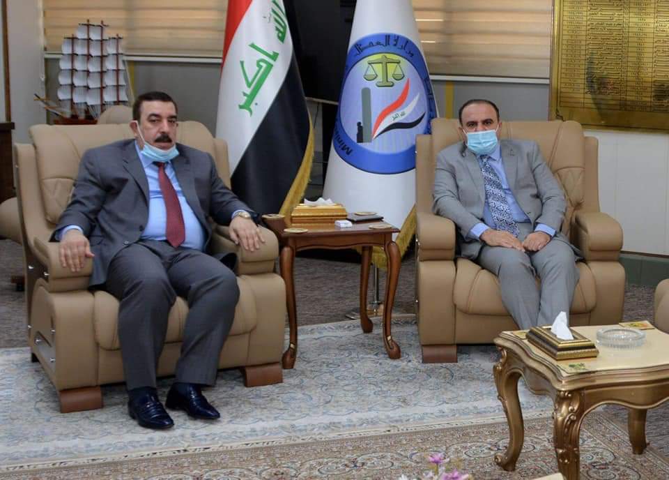 خلال استقباله محافظ الانبار لبحث التعاون والتنسيق ‏بين الجانبين