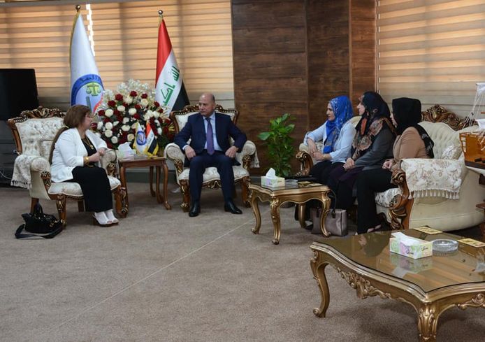 وزير العدل يستقبل وفد مؤسسة سيدات اعمال العراق لتمكين المرأة