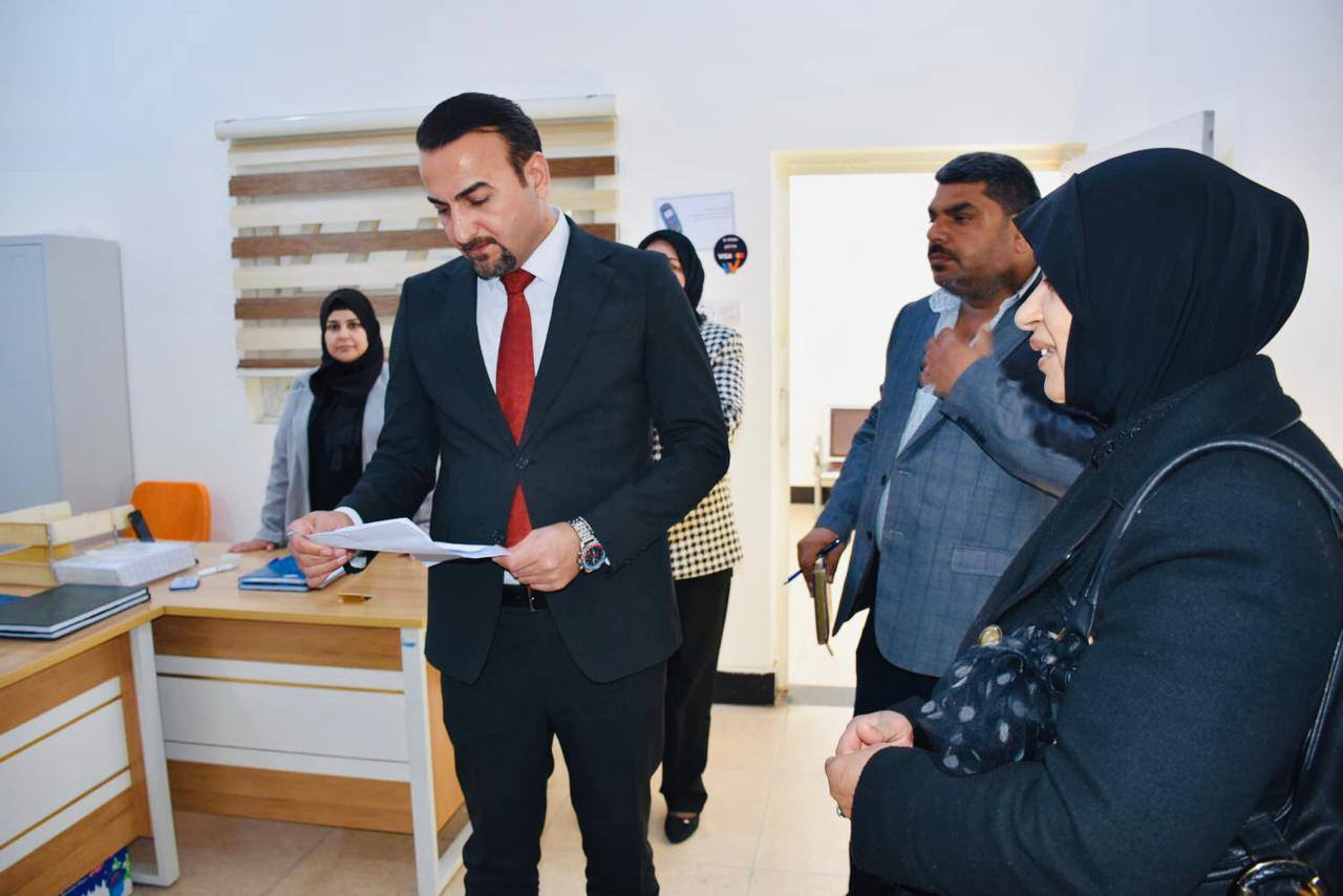 مدير عام دائرة الكتاب العدول يجري زيارة ميدانية الى محافظ الأنبار للاطلاع على سير العمل وتقديم الخدمات