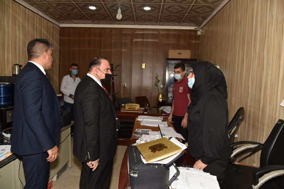 وزير العدل القاضي سالار عبد الستار محمد يتفقد دائرة الاصلاح العراقية وموقفي الرصافه السابعه/والثالث عشر