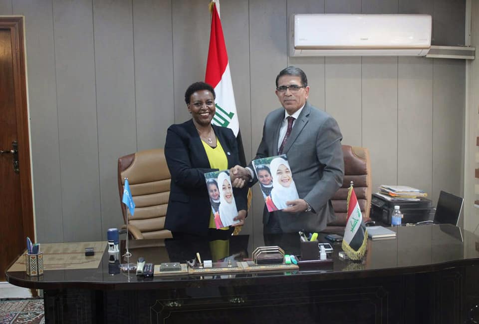 لدى توقيعه الخطة السنوية لمنظمة اليونسيف للسنوات (2020-2021)