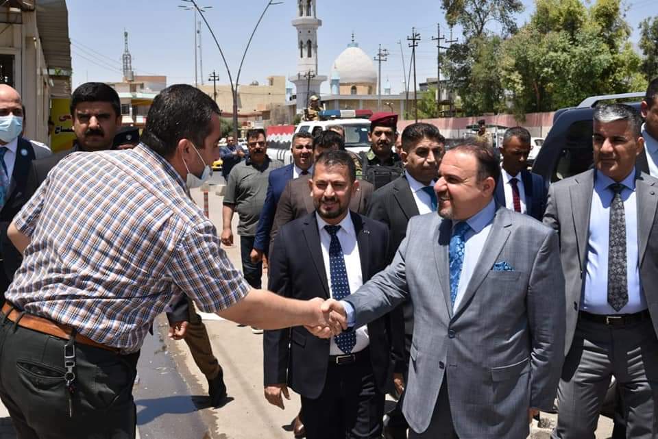 وزير العدل القاضي سالار عبدالستار محمد يتفقد الدوائر العدلية في محافظة كركوك