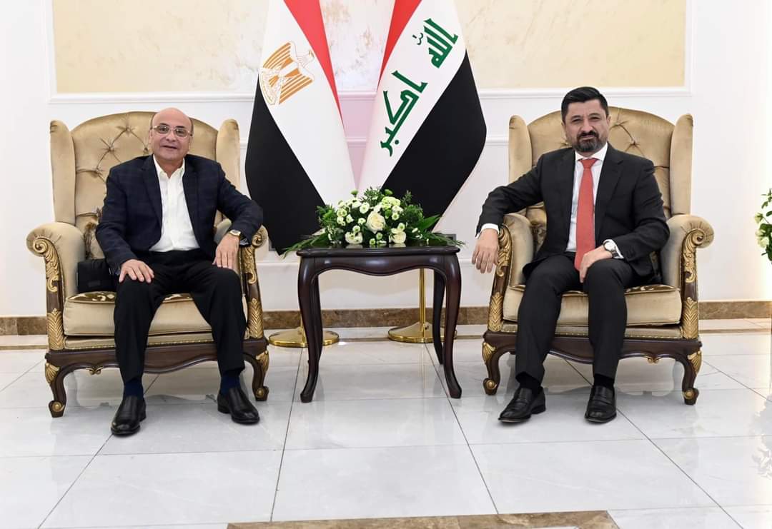 وزير العدل د.خالد شواني يستقبل نضيرة المصري المستشار عمر مروان للمشاركة في مؤتمر وزراء العدل العرب في بغداد خلال الدورة التاسعة والثلاثين