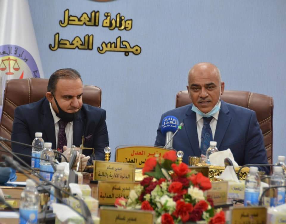 القاضي سالار عبدالستار يتسلم حقيبة وزارة العدل