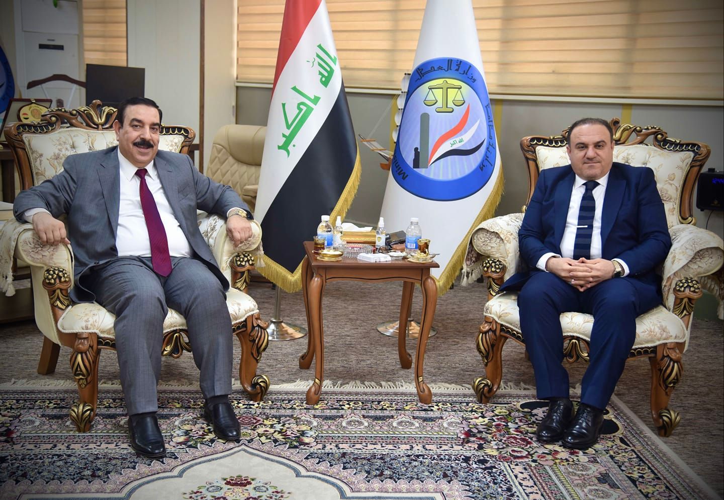 وزير العدل يبحث مع محافظ الانبار سبل افاق ‏التعاون والتنسيق المشترك بين الجانبين