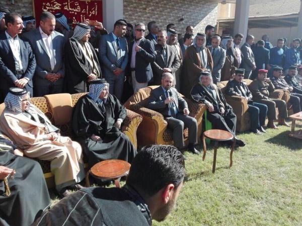 وزير العدل د حيدر الزاملي يستقبل وفد شيوخ امارة بني حسن برئاسة الشيخ مثنى