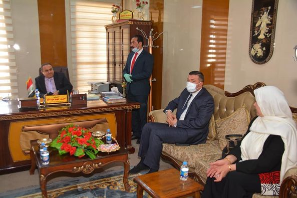 زيارة وزير العدل القاضي سالار عبدالستار محمد الى الدوائر العدلية في محافظة صلاح الدين