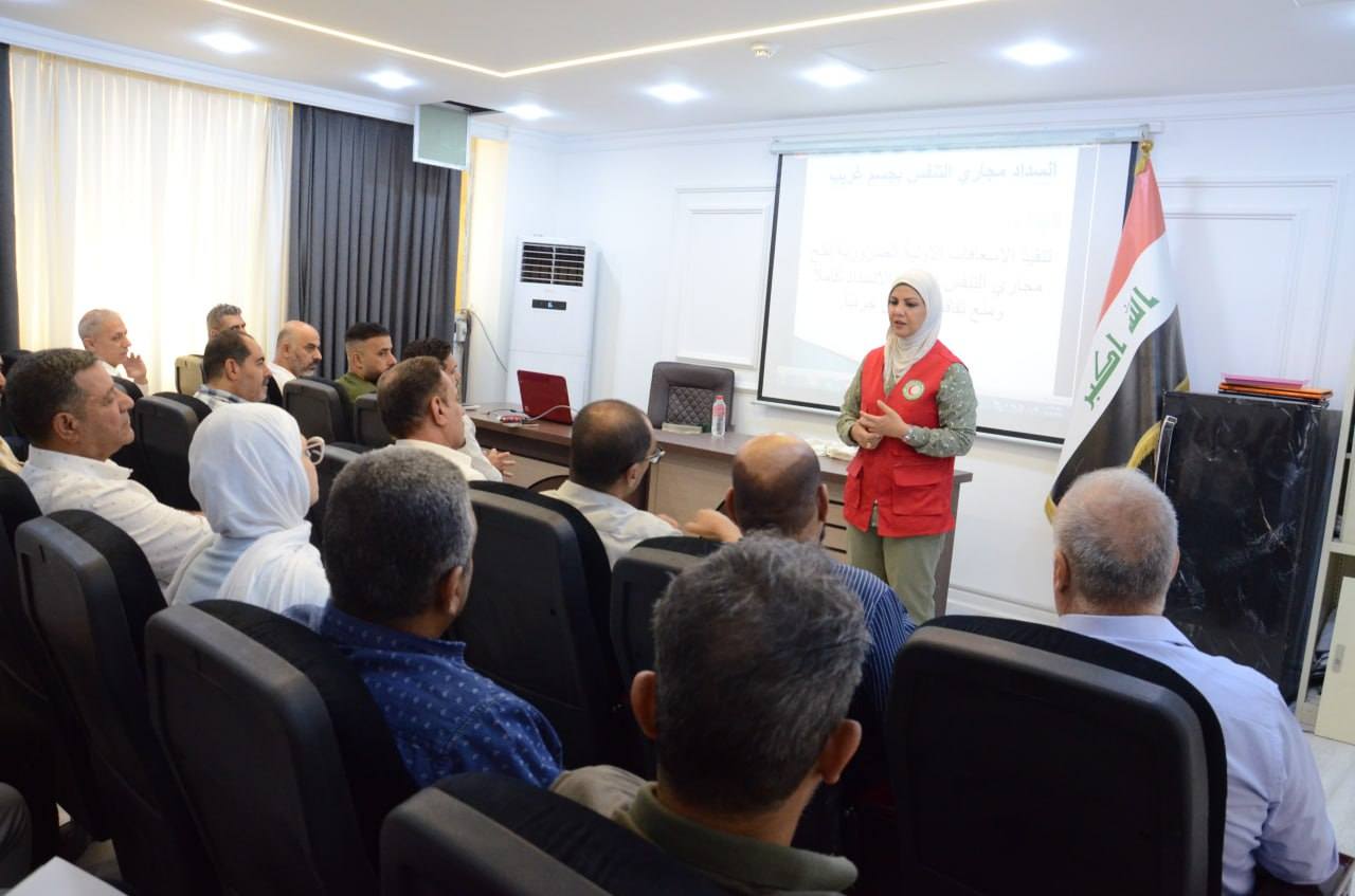 قسم إدارة الجودة بالتعاون مع جمعية الهلال الأحمر العراقي ينظم ورشة عمل حول الإسعافات الأولية