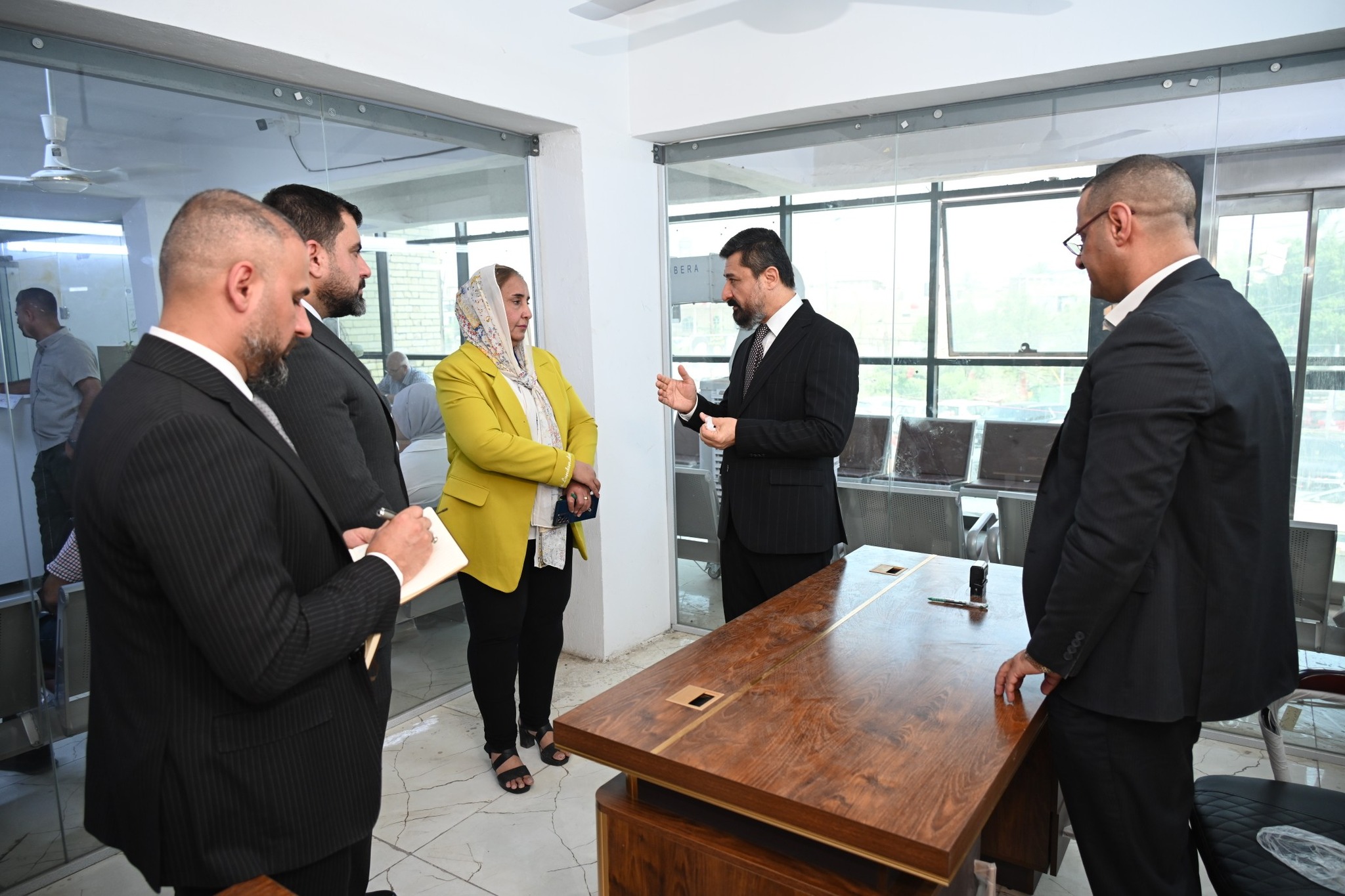 أهم ما جاء في زيارة معالي وزير العدل الى مديرية تنفيذ البياع