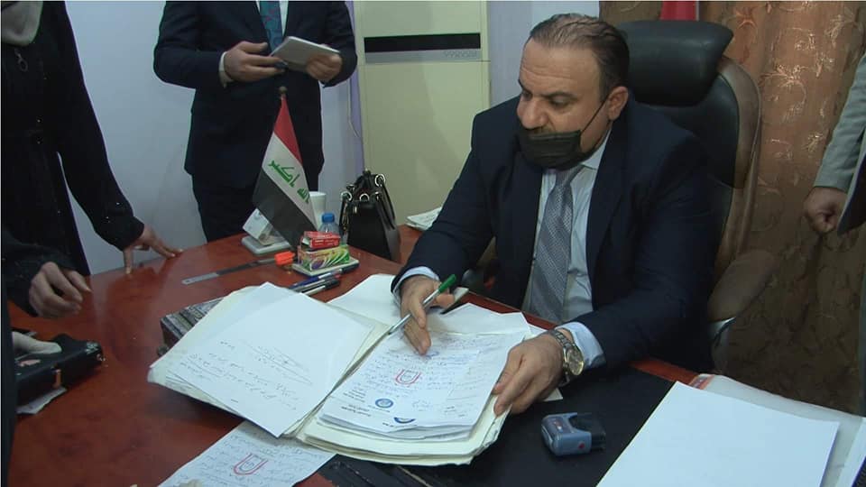 لمتابعة اعمال المديريات والدوائر التابعة لها 