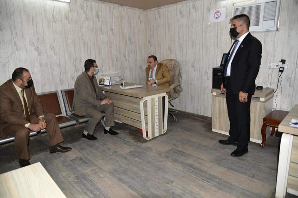 وزير العدل القاضي سالار عبد الستار محمد يجري زيارة تفقدية الى دائرتي الكاتب العدل والتنفيذ في الكرادة