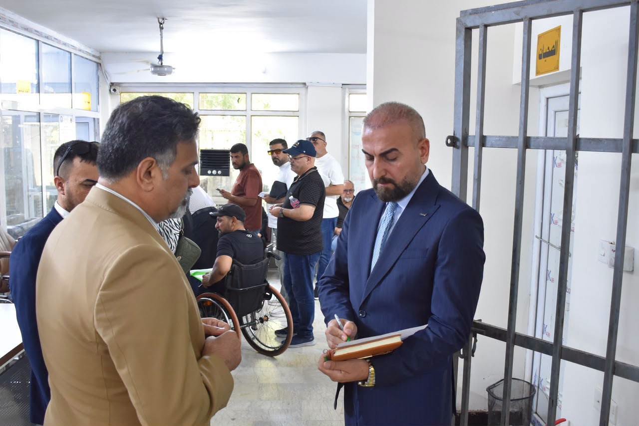 مدير عام دائرة الكتاب العدول يجري زيارة ميدانية الى كاتب عدل البياع الصباحي لمتابعة مستوى الخدمات العدلية