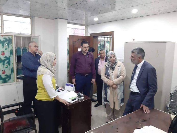 مدير عام دائرة الكتاب العدول يجري زيارة تفقدية لدائرة كاتب عدل البياع