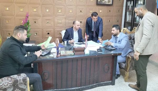 لجنة من دائرة التنفيذ العامة تنهي اعمال التدقيق المالي وكشف الحساب لمديرية تنفيذ بلد التابعة لمحافظة صلاح الدين
