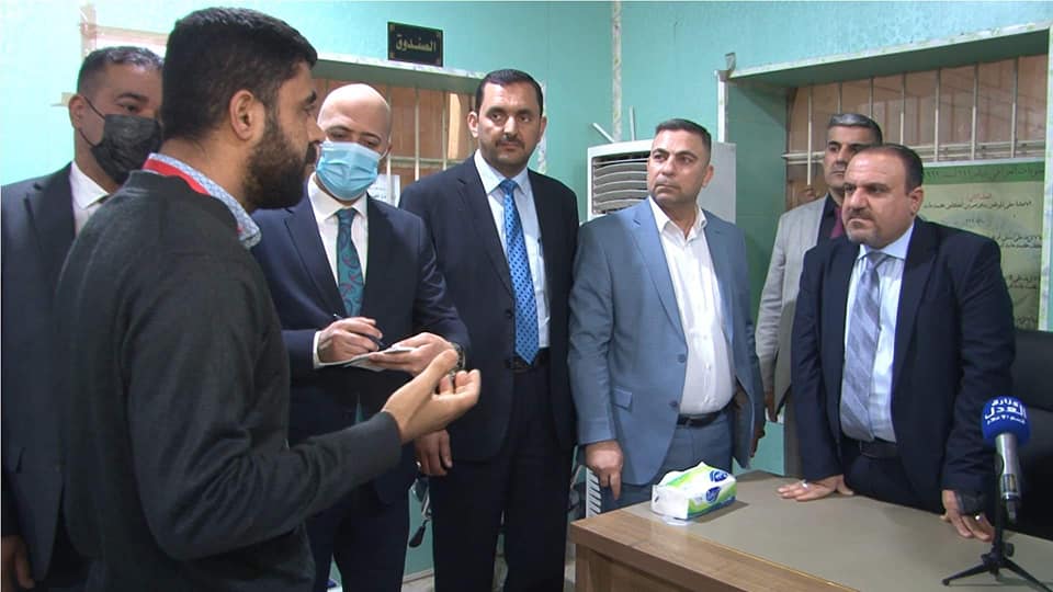 خلال زيارته الى مديرية التسجيل العقاري الاولى والثانية ‏في البصرة 