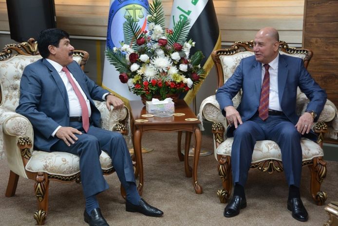 خلال استقباله سعادة السفير السوري في العراق ‏