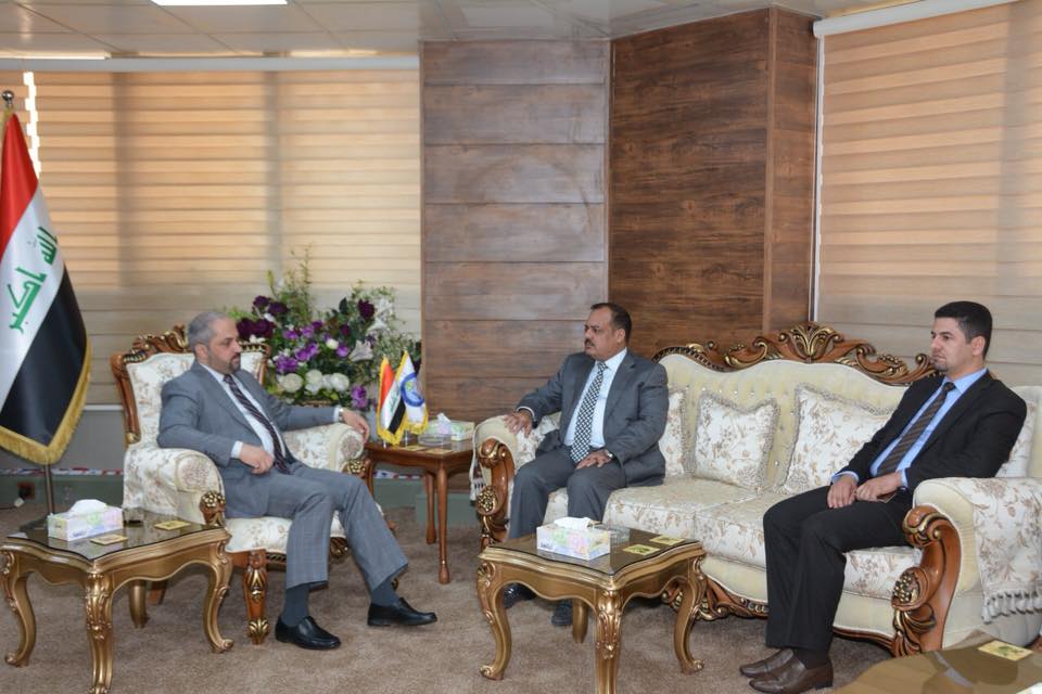 HE Minister of Justice d.  Haidar Zamili receives Mr. Talal Zobaie