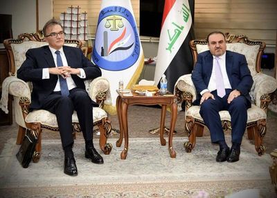 لبحث امكانية توقيع  مذكرة ‏تعاون بين وزارتي العدل العراقية ‏والسويسرية