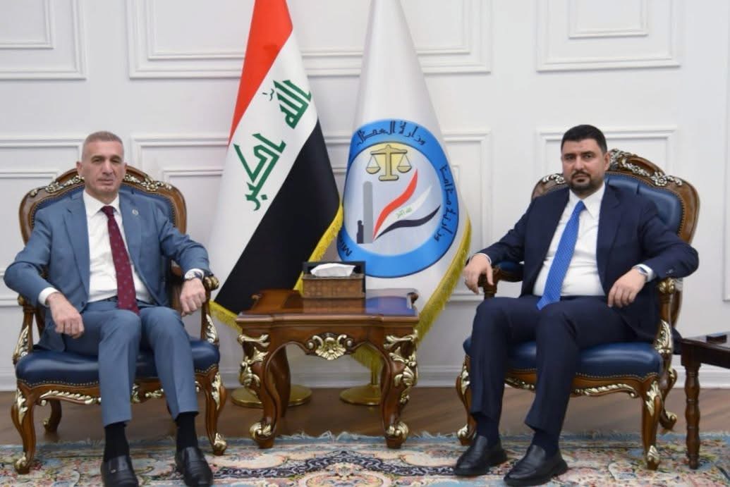 وكيل وزارة العدل الاقدم يبحث مع رئيس مجلس محافظة ديالى تعزيز التعاون والتنسيق المشترك للارتقاء بمستوى الخدمات العدلية المقدمة للمواطنين