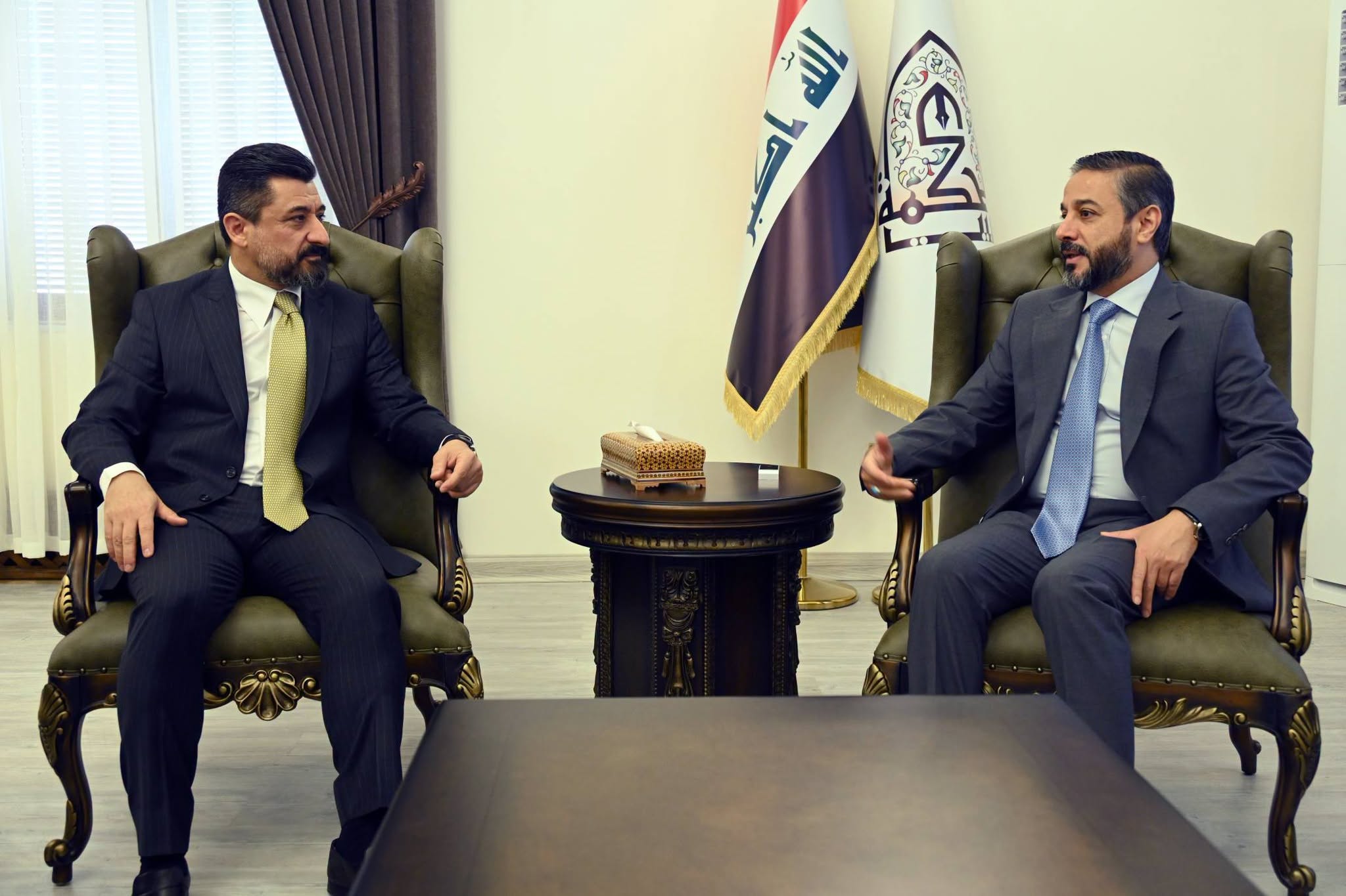 خلال زيارته إلى بيت الحكمة العراقي.. وزير العدل: بيت الحكمة صرحٌ حضاري راسخ وركيزةٌ لصناعة الوعي وترسيخ الهوية الثقافية