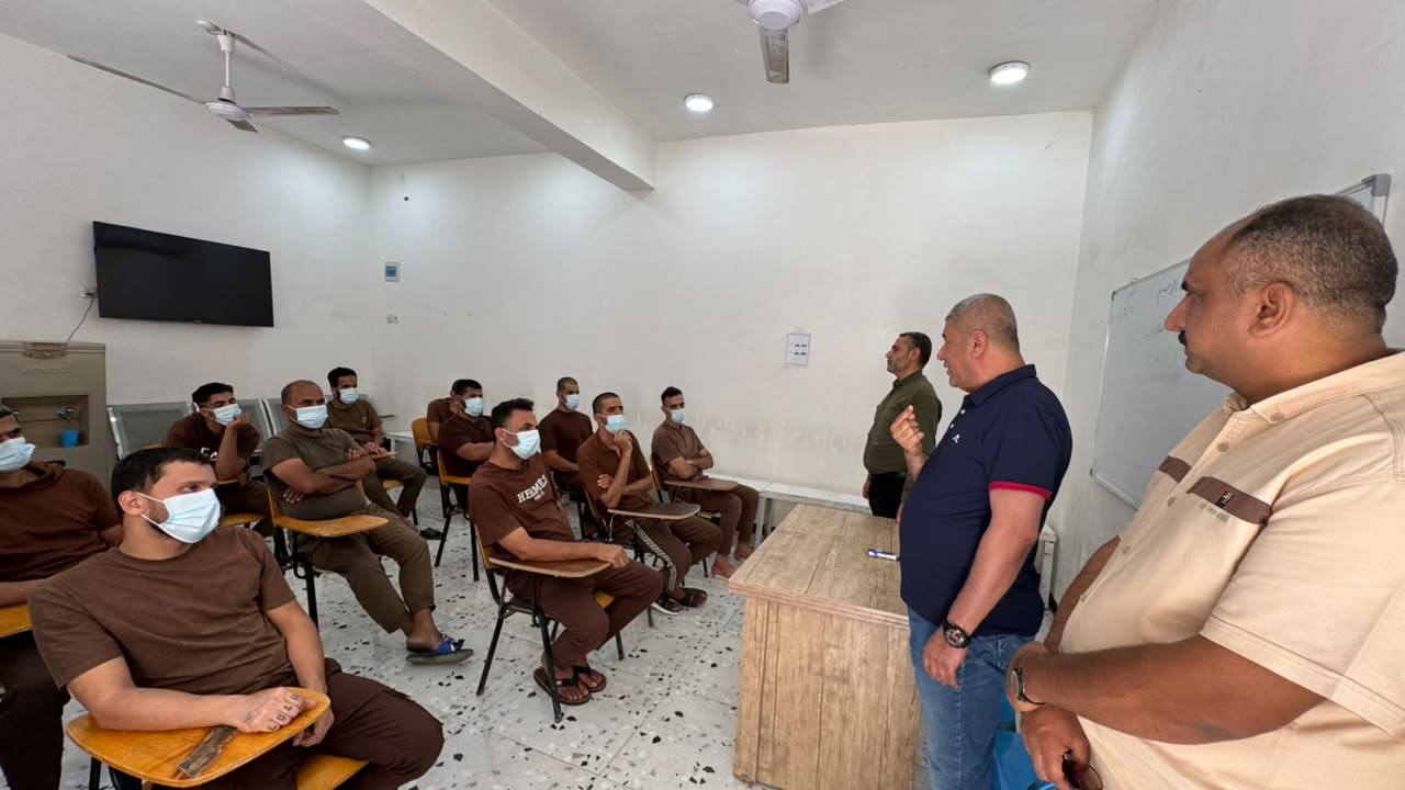 سجن الحلة المركزي ينظم محاضرة توعوية لتعزيز قيم التسامح والتعايش ونبذ الطائفية