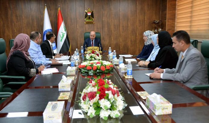 خلال الاجتماع التشاوري الخاص بتطوير عمل دائرة الوقائع العراقية