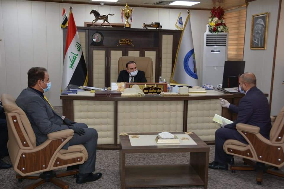 وزير العدل القاضي سالار عبدالستار محمد .يلتقي بعدد من موظفي الوزارة والمواطنين