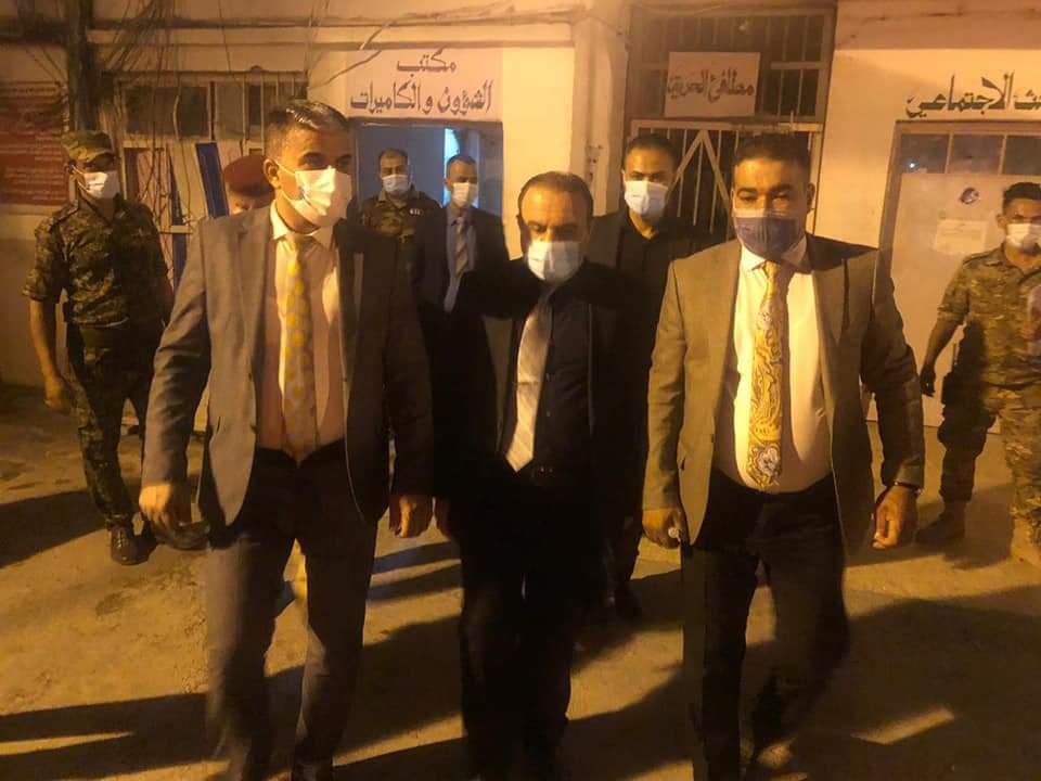 خلال جولته التفقدية لقسم الرصافة الأولى وموقف الرصافة الثالثة 