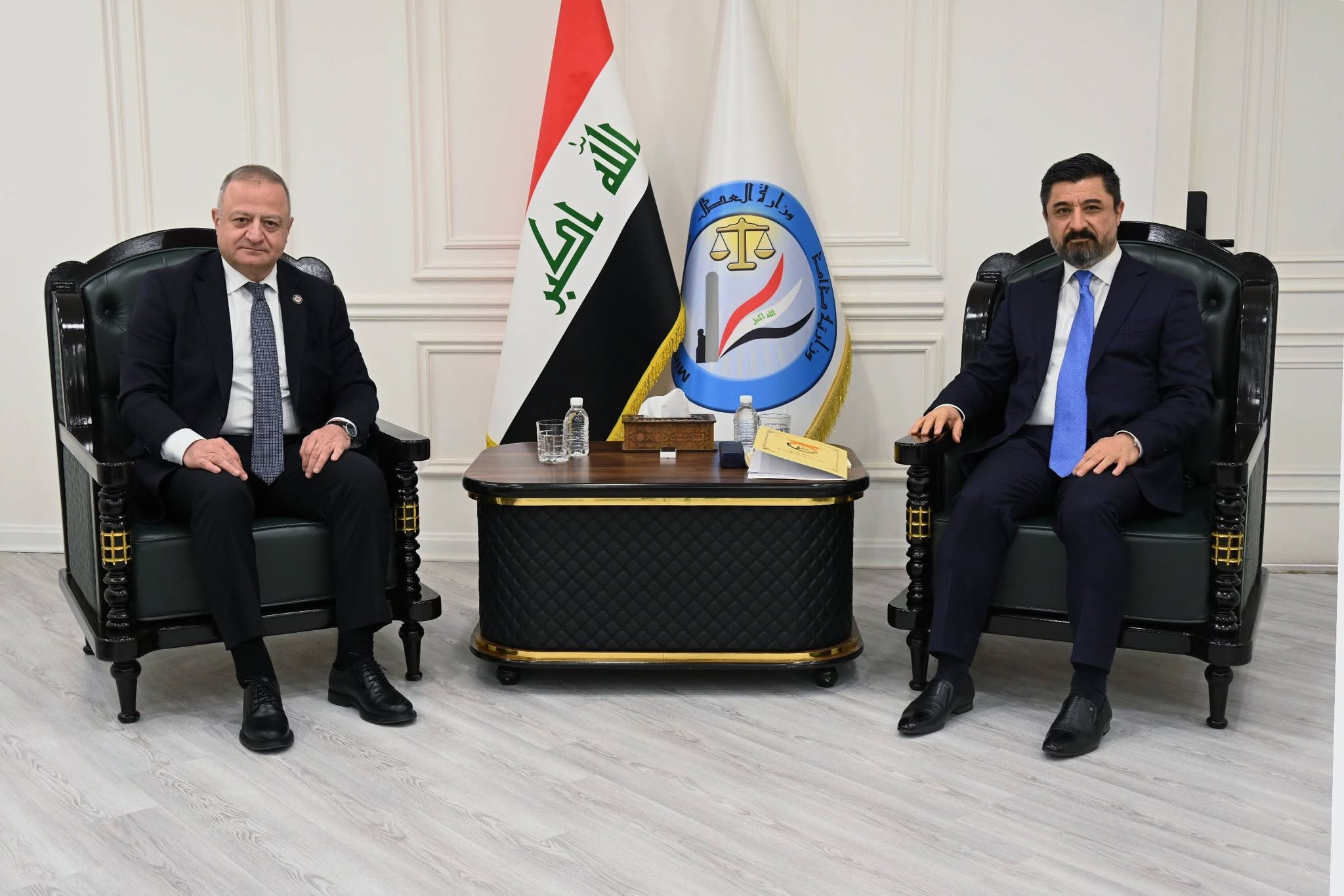 وزير العدل يستقبل سفير جورجيا ويبحث معه توقيع مذكرة تفاهم لنقل المحكومين بين بغداد وتبليسي