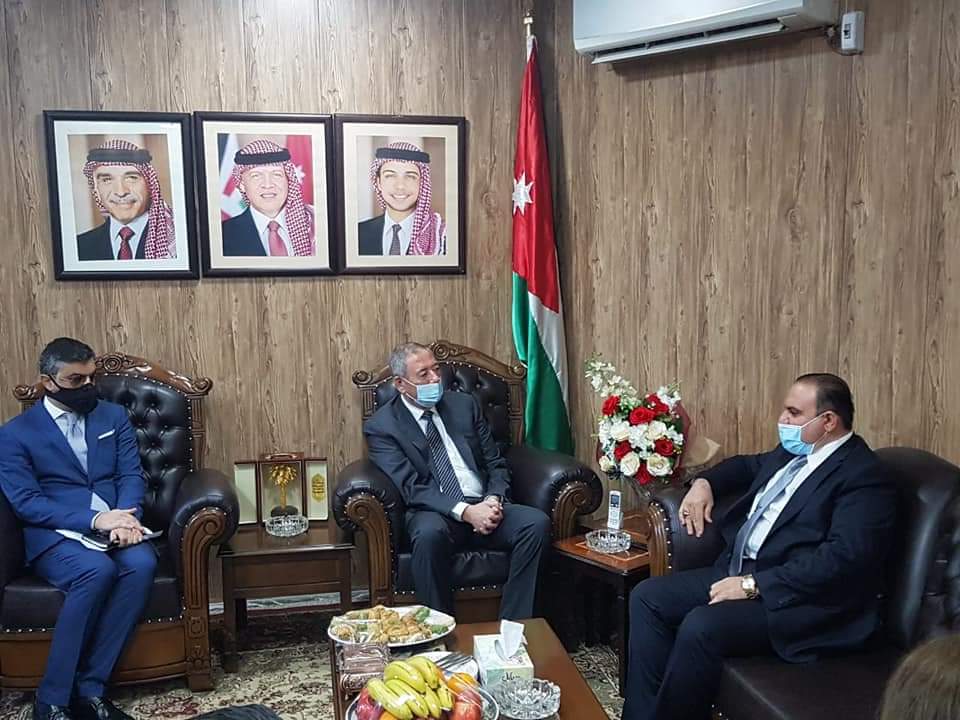 خلال لقائه بسعادة السفير الأردني في بغداد