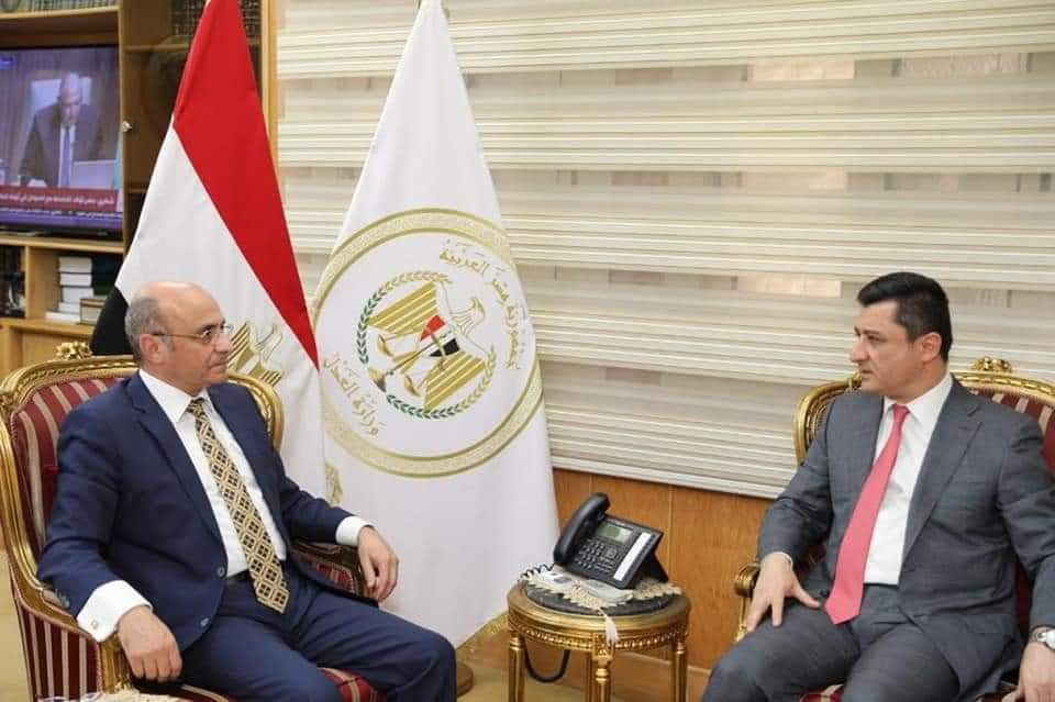 خلال زيارته وزارة العدل في القاهرة ... 