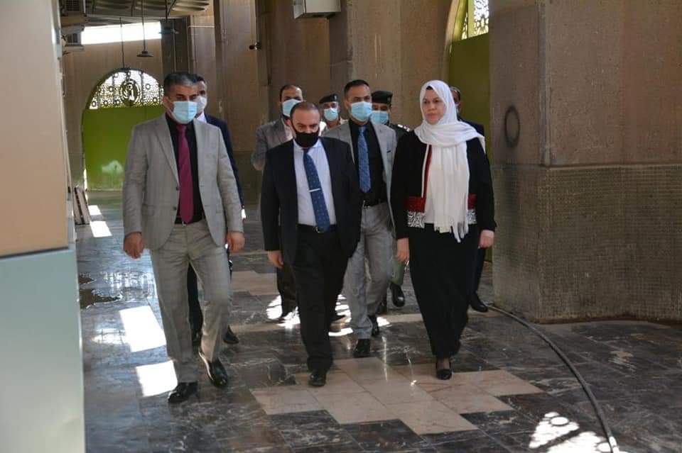 خلال جولته التفقدية الى دائرة رعاية القاصرين في مبنى ‏الوزارة