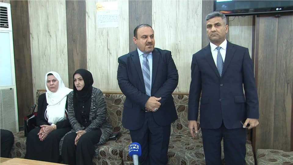 خلال لقائه بغرفة نقابة المحامين العراقيين في ‏البصرة 