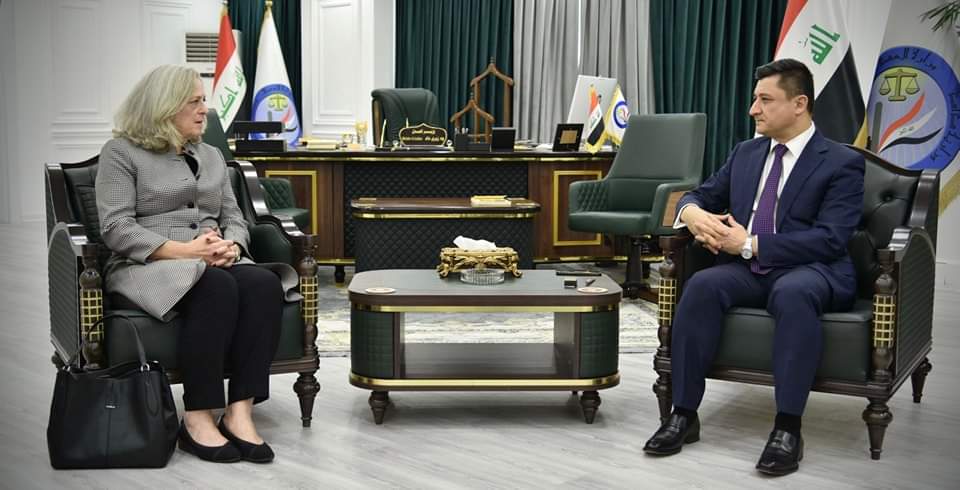 شواني: الوزارة ترغب بابرام مذكرات تفاهم في المجالات القانونية والعدلية مع الولايات المتحدة وفق اتفاق الاطار الاستراتيجي بين بغداد وواشنطن