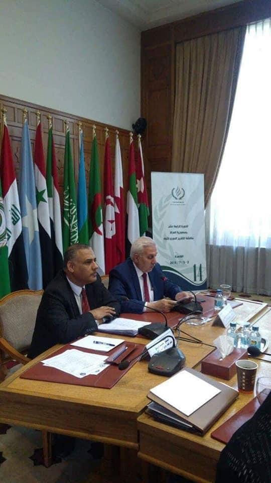 خلال مشاركته في اعمال الدورة الرابعة عشرة للجنة حقوق الانسان العربية