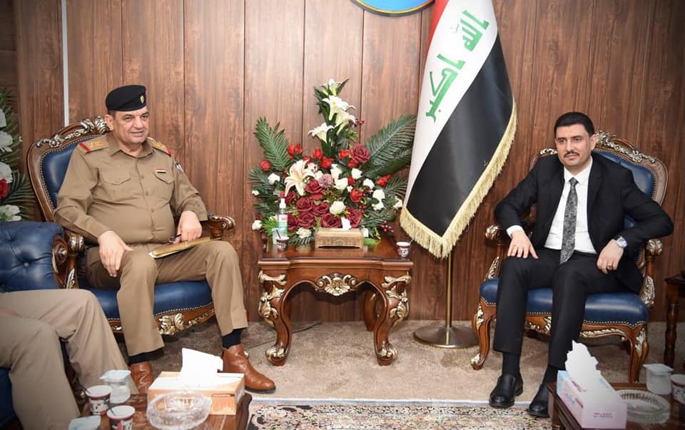 وكيل وزارة العدل الاقدم يستقبل قائد شرطة بغداد لبحث أوجه ‏التعاون والتنســــيق بين الجانبين