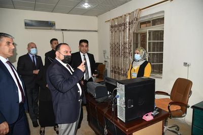 وزير العدل القاضي سالار عبد الستار محمد يتفقد مديرية التسجيل العقاري في الاعظمية