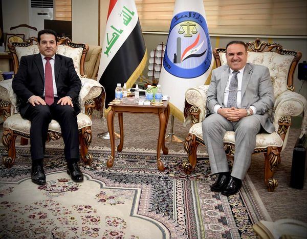 وزير العدل يستقبل مستشار الامن القومي ويبحث معه ‏عدداً من الملفات المشتركة ‏