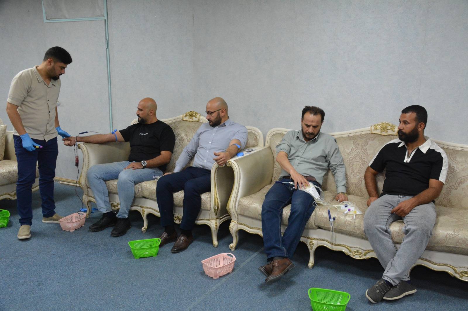 وزارة العدل تنظم حملة إنسانية للتبرع بالدم بالتعاون مع وزارة الصحة